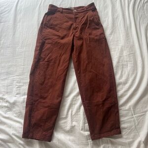 Everlane The Utility Barrel Pant in Rosewood